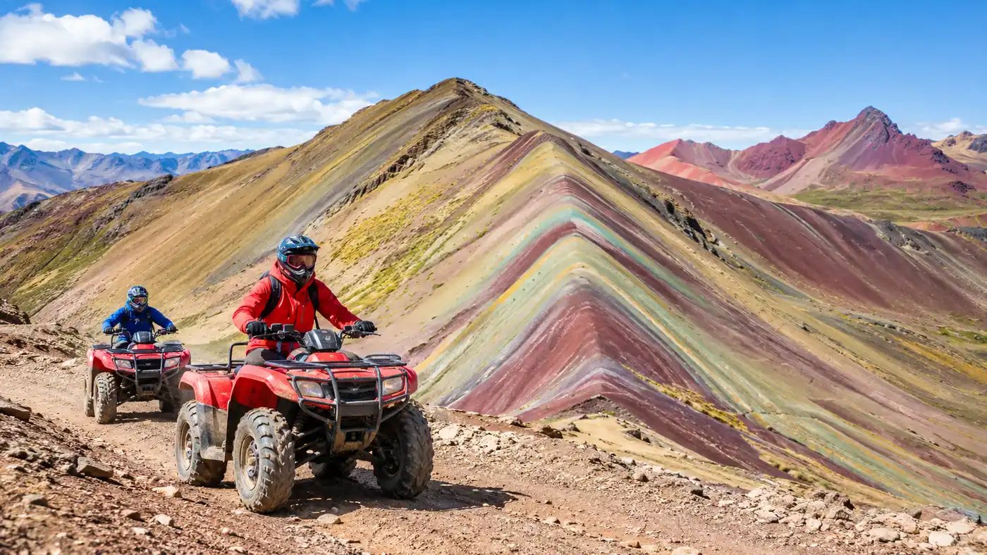 Montaña Arcoíris Tour en ATV: Guía de Cuatrimoto a Vinicunca