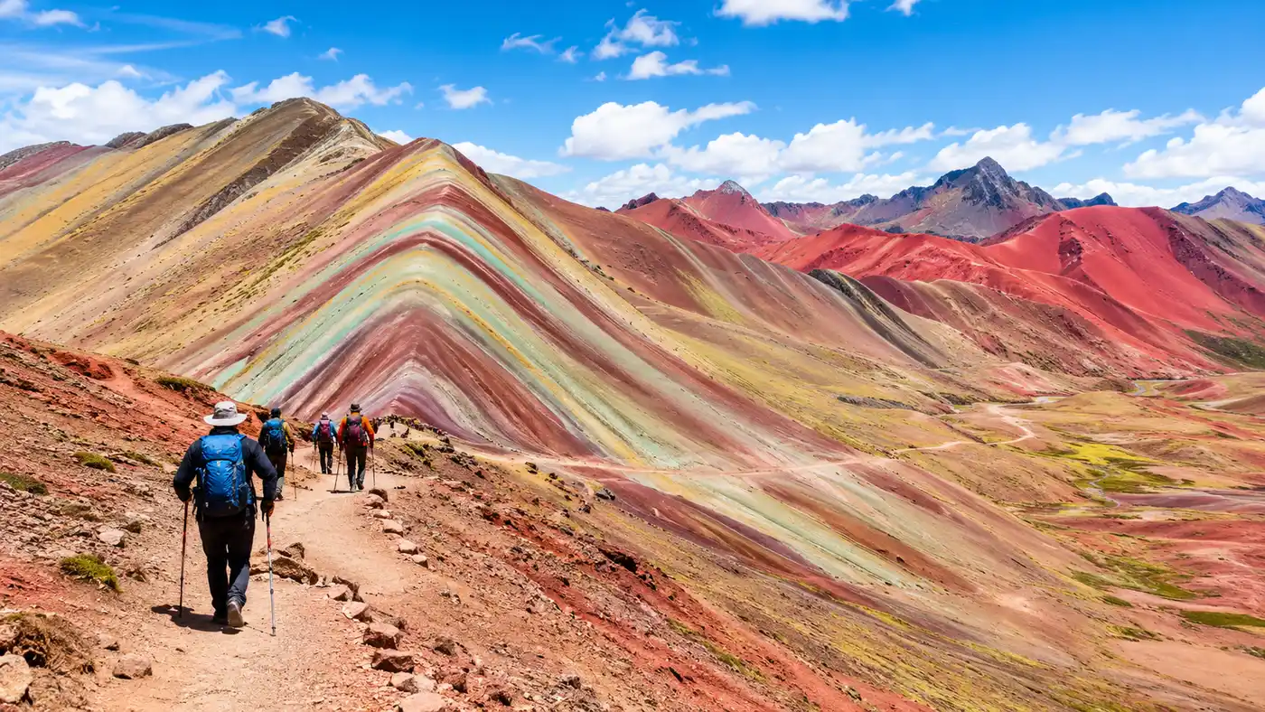 Guía de senderismo y opciones de tour en el Valle Rojo Perú desde Cusco